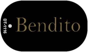 Bendito Metal Novelty Dog Tag Necklace DT-1116