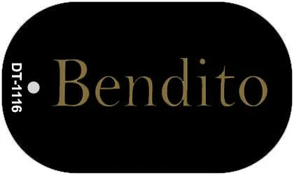 Bendito Metal Novelty Dog Tag Necklace DT-1116
