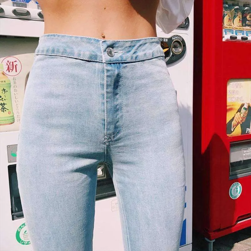 Blue Denim Skinny Jeans