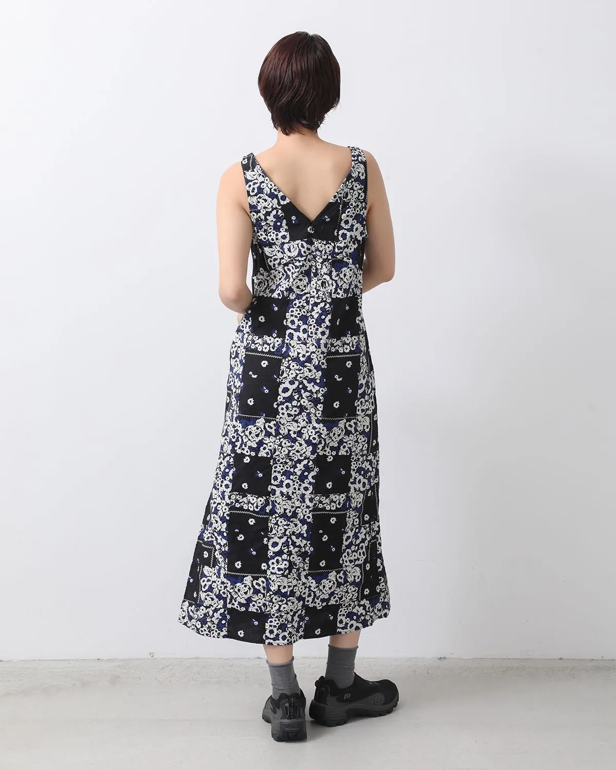 DYG PATCHWORK SLIP DRESS