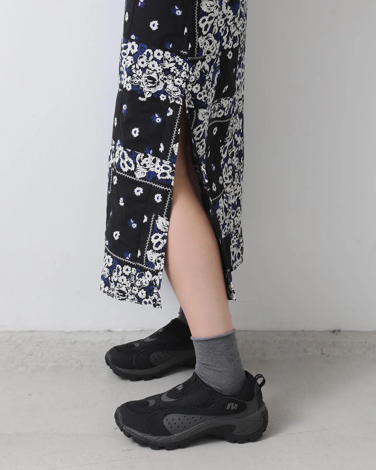 DYG PATCHWORK SLIP DRESS