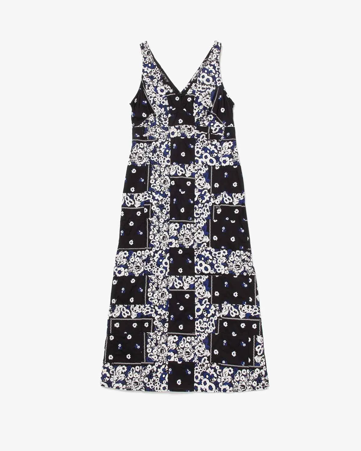 DYG PATCHWORK SLIP DRESS