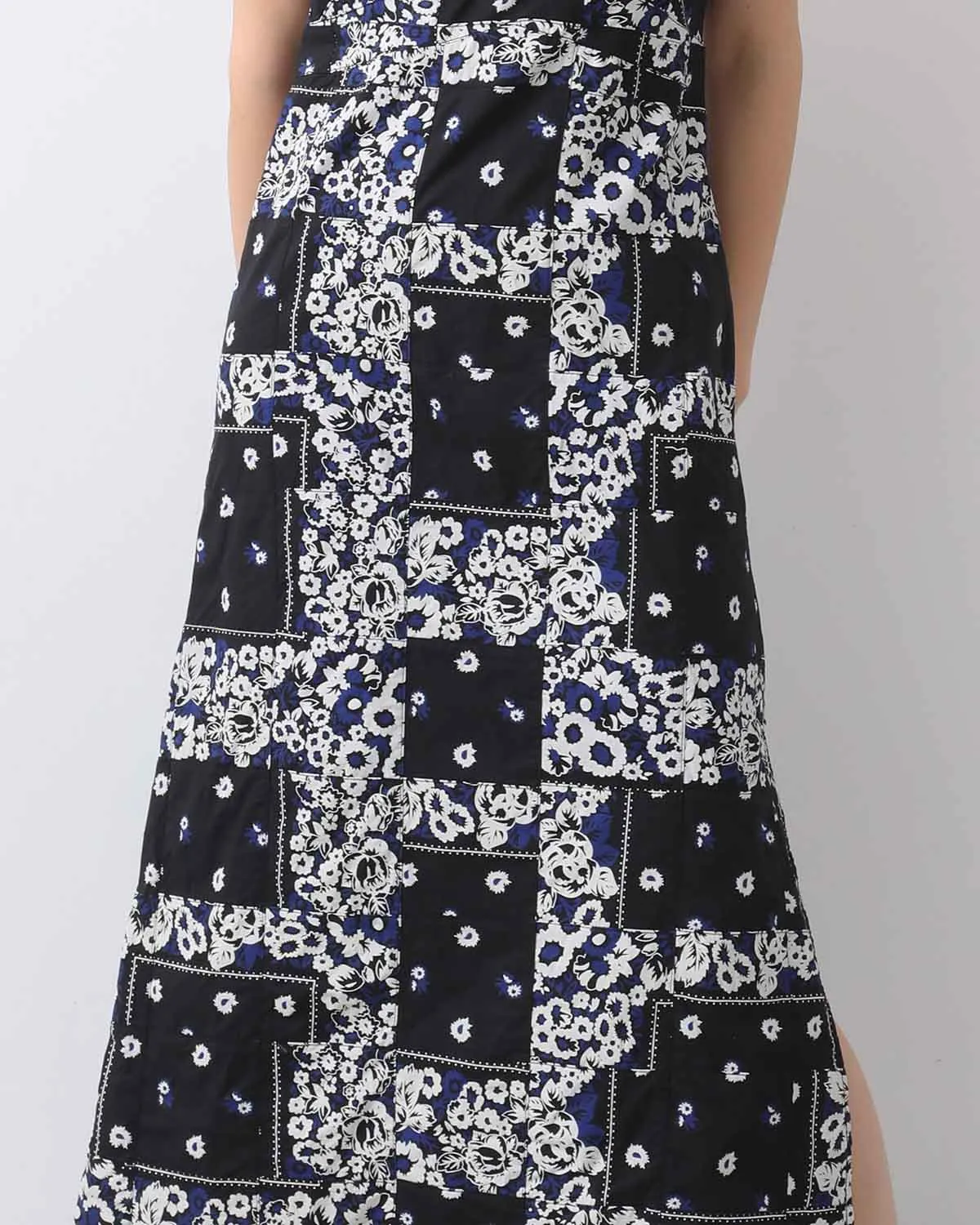 DYG PATCHWORK SLIP DRESS