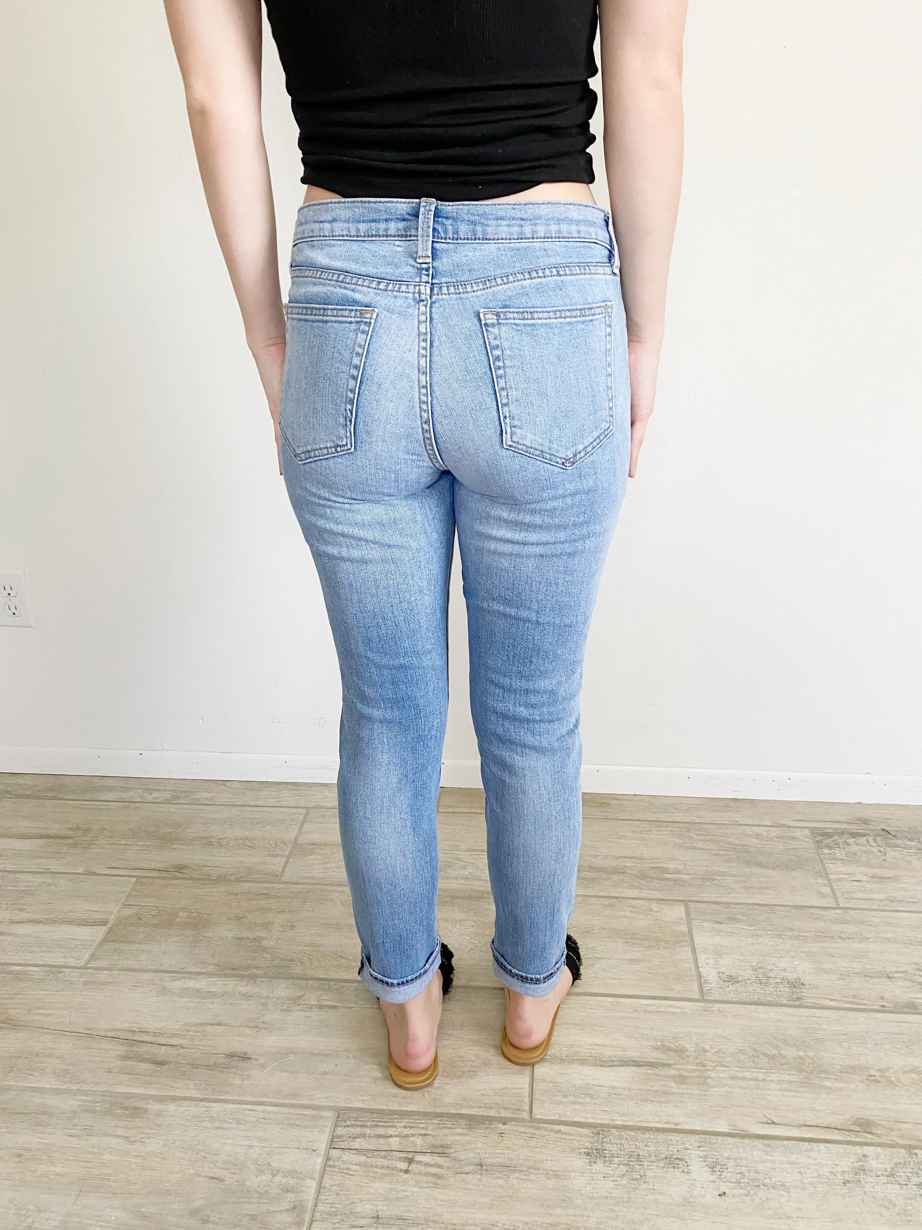 GAP Cropped Ankle Skinny Jeans Light Wash 27