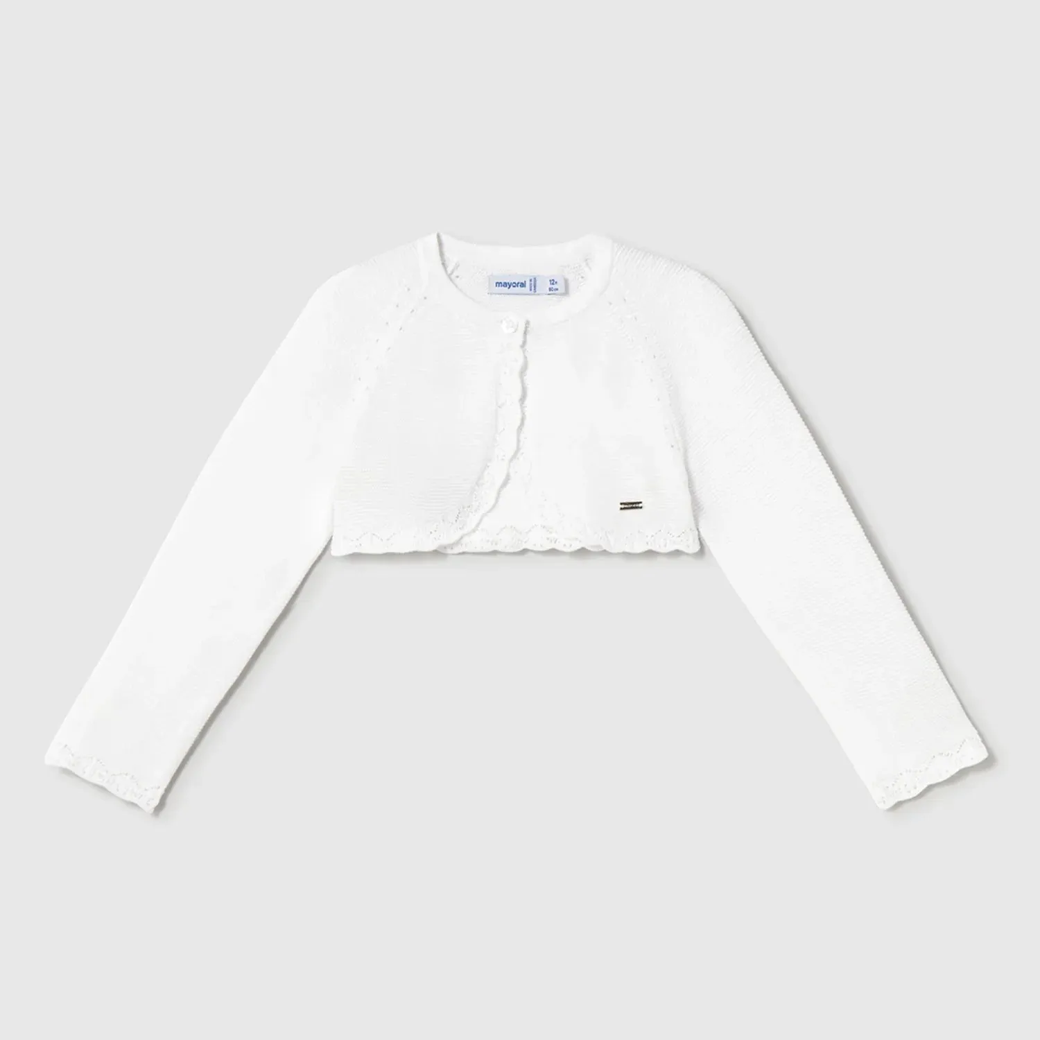 Mayoral Bolero Cardigan - White