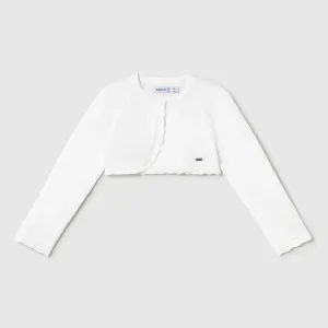 Mayoral Bolero Cardigan - White